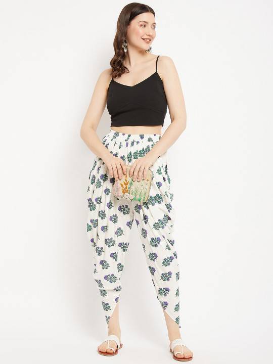 Floral Printed Dhoti Pants