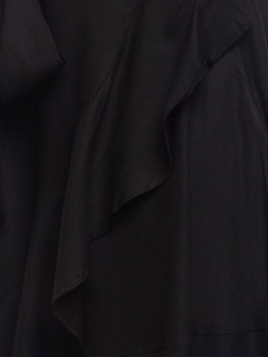 Ruffled Wrap Skirt with Tie Belts