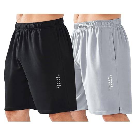 KART BLACK Men’s Athletic Active Wear Shorts 