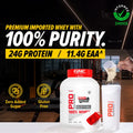 GNC Complete Gym Set | 100% Whey Protein with Black Gym Bag & Shaker