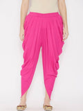 Women Pink Solid Dhoti Pants